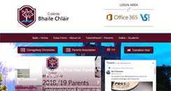 Desktop Screenshot of colaistebhailechlair.com