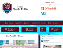 Tablet Screenshot of colaistebhailechlair.com